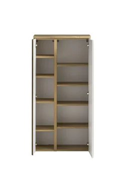 Mittelgroßer Aufbewahrungsschrank Varese | 65 x 35 x 130 cm | Weiß