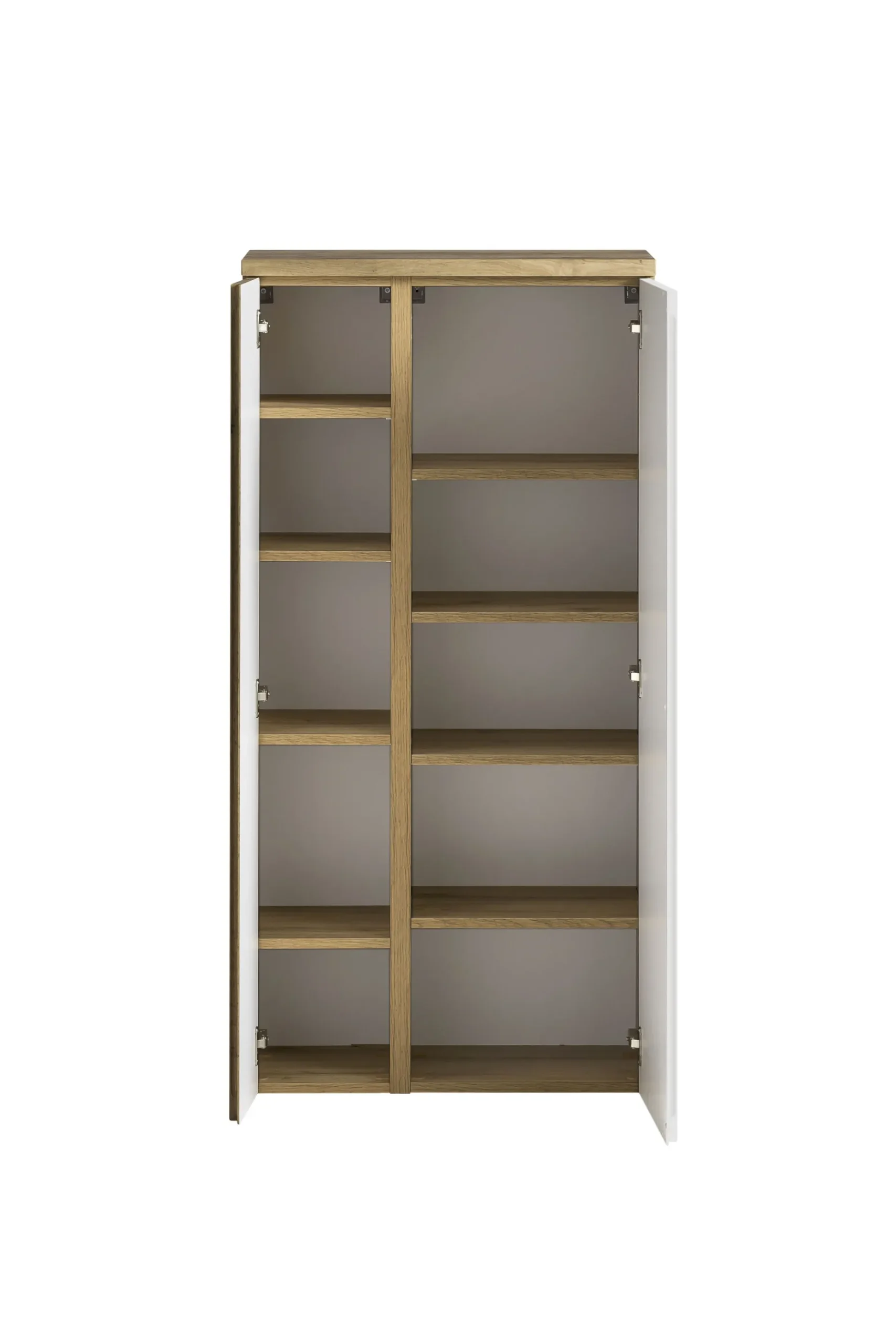 Mittelgroßer Aufbewahrungsschrank Varese | 65 x 35 x 130 cm | Weiß