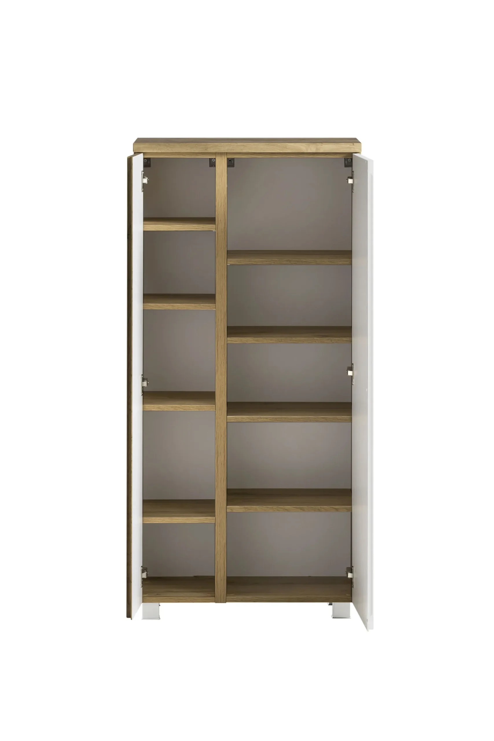 Mittelgroßer Aufbewahrungsschrank Varese | 65 x 35 x 130 cm | Weiß