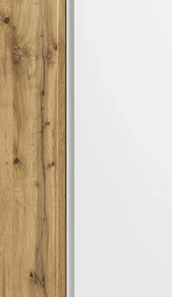Mittelgroßer Aufbewahrungsschrank Varese | 65 x 35 x 130 cm | Weiß