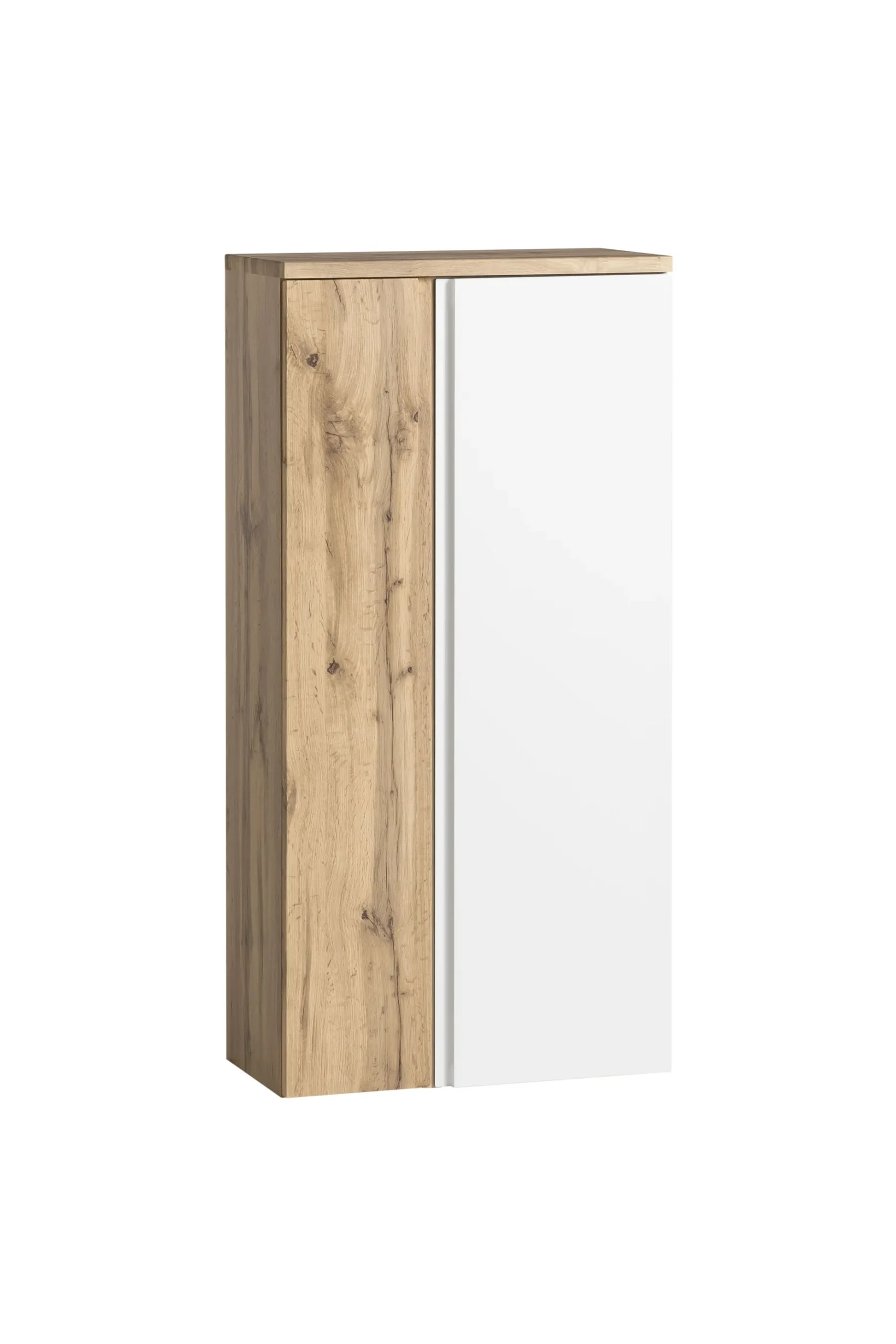 Mittelgroßer Aufbewahrungsschrank Varese | 65 x 35 x 130 cm | Weiß