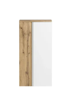Mittelgroßer Aufbewahrungsschrank Varese | 65 x 35 x 130 cm | Weiß