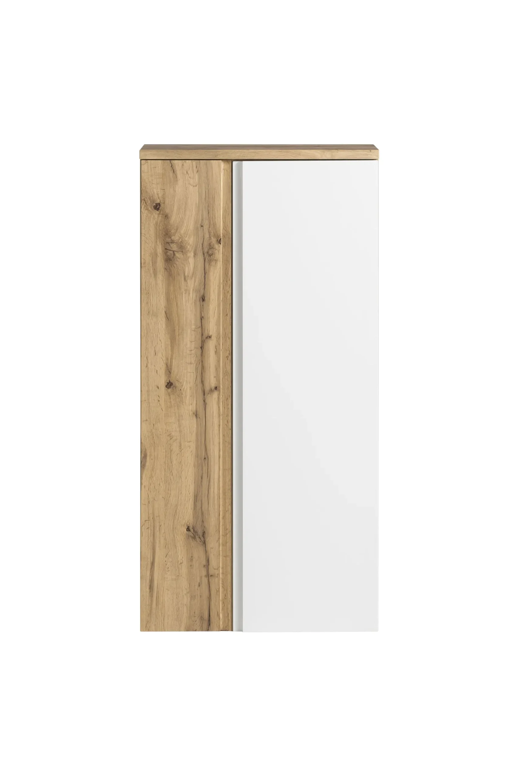 Mittelgroßer Aufbewahrungsschrank Varese | 65 x 35 x 130 cm | Weiß