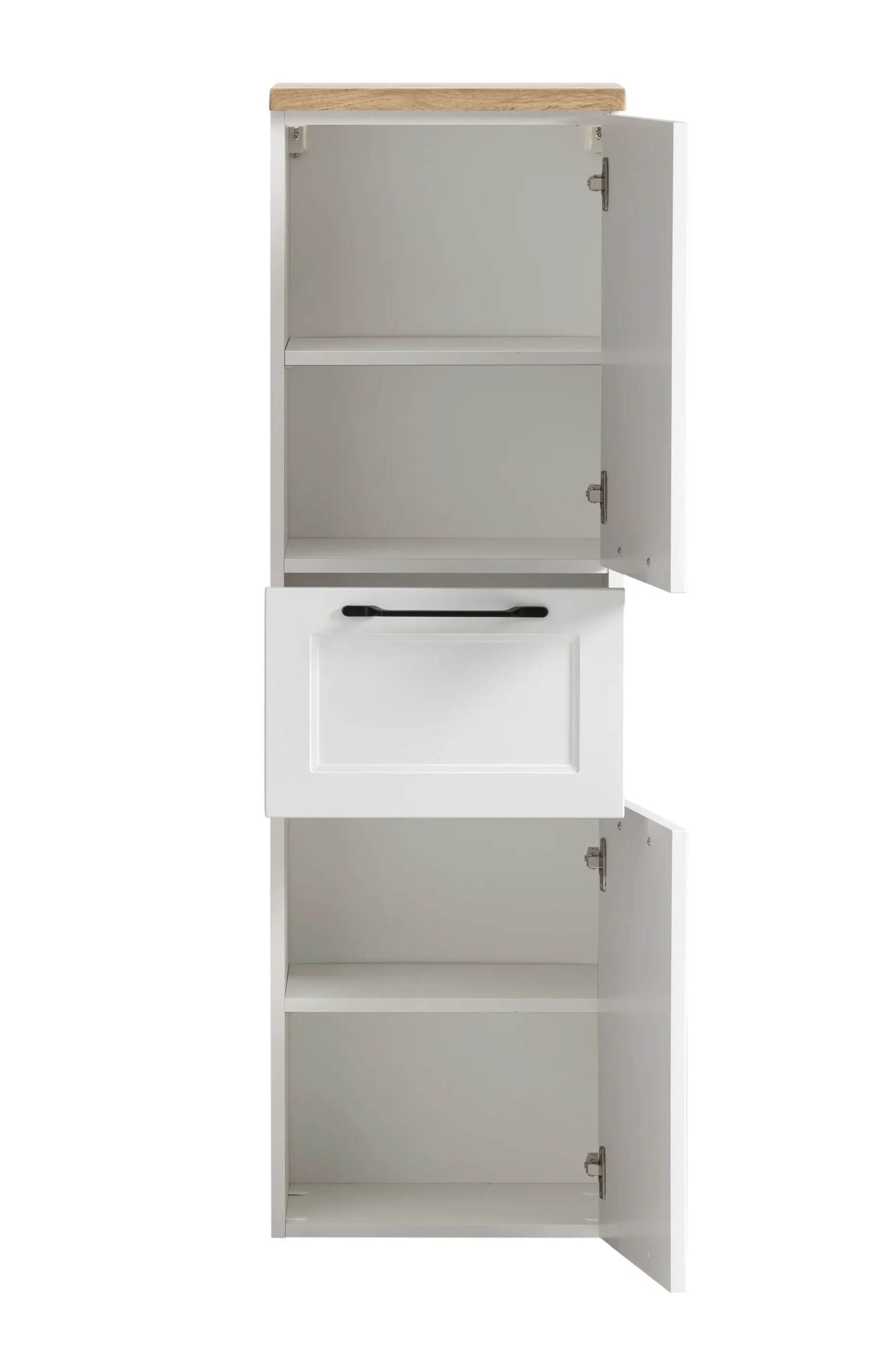 Mittelgroßer Lagerschrank Meran | 40 x 35 x 130 cm | Weiß