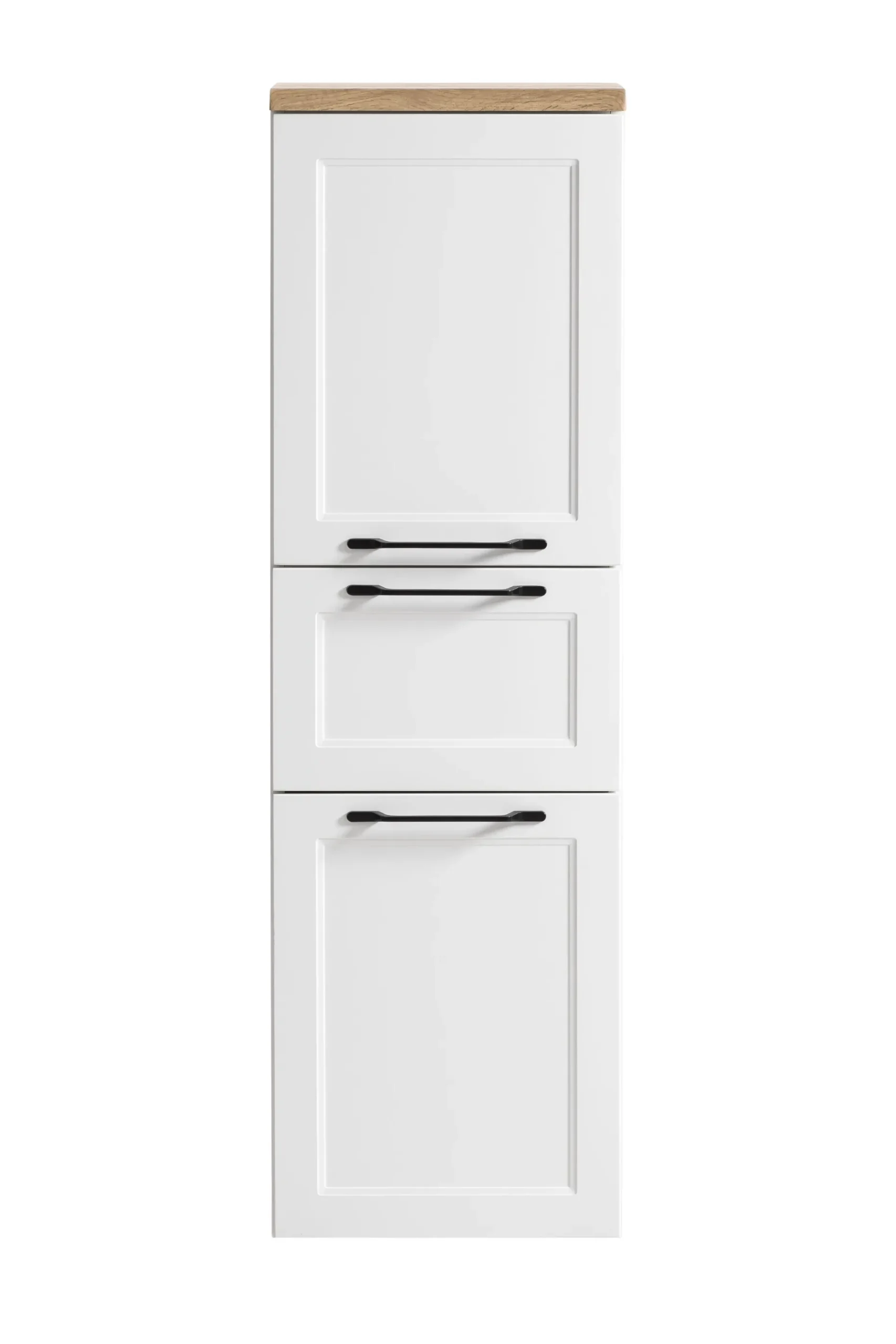 Mittelgroßer Lagerschrank Meran | 40 x 35 x 130 cm | Weiß
