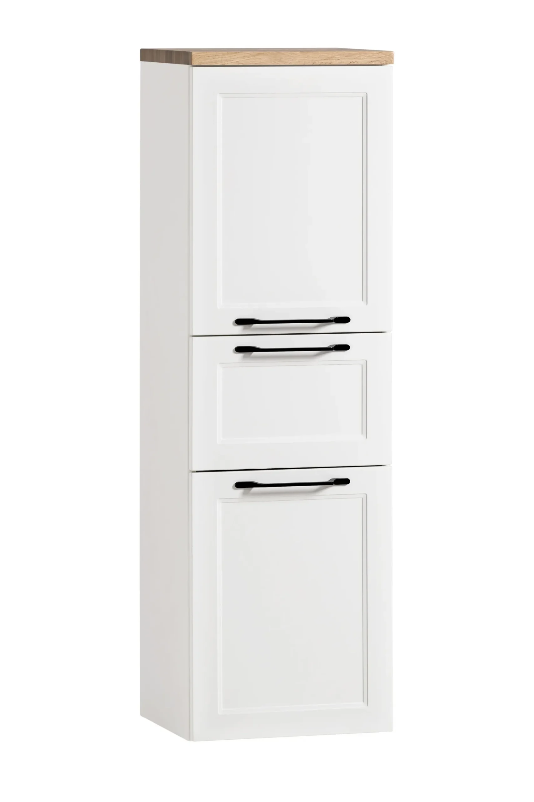 Mittelgroßer Lagerschrank Meran | 40 x 35 x 130 cm | Weiß