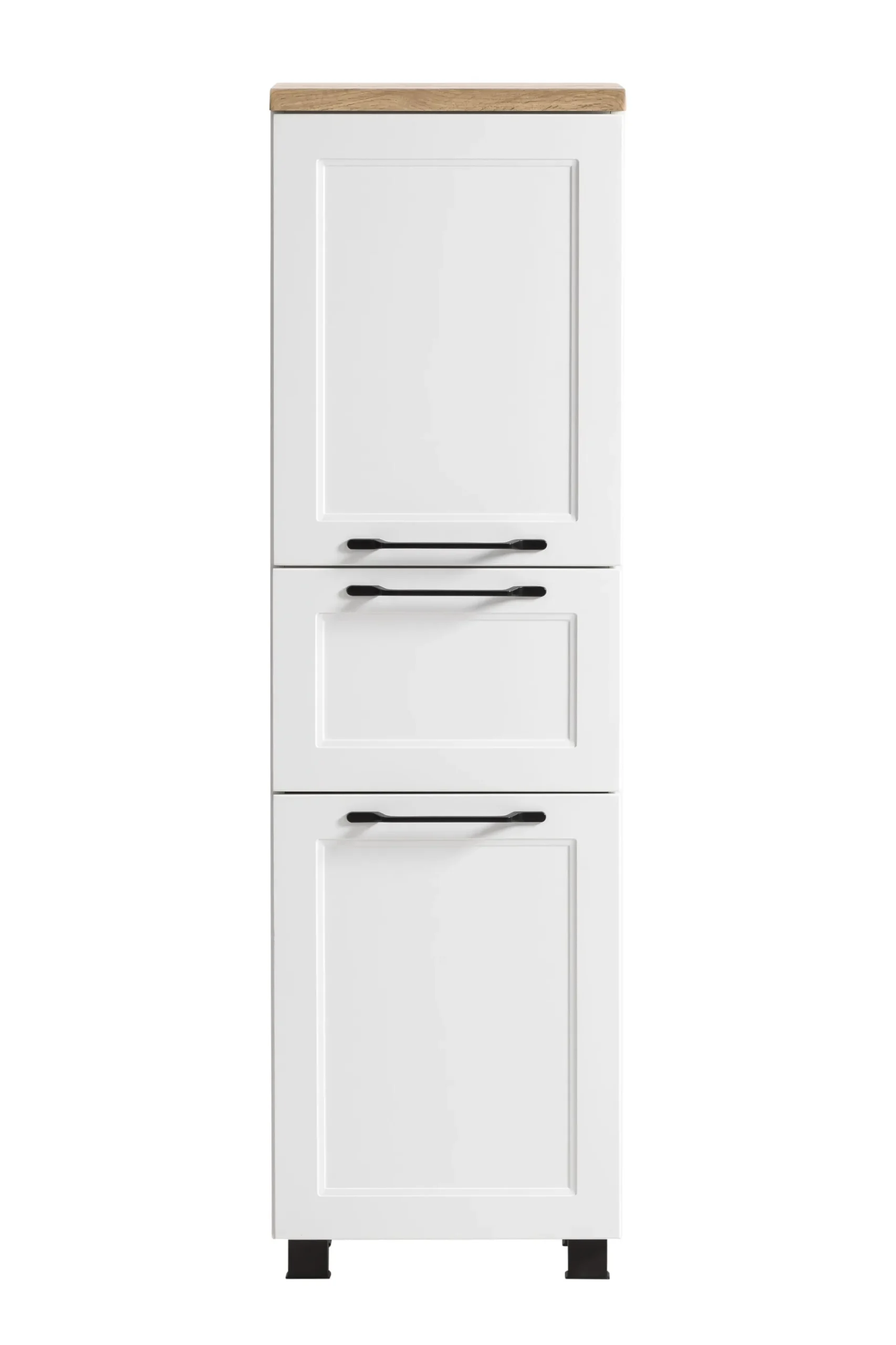Mittelgroßer Lagerschrank Meran | 40 x 35 x 130 cm | Weiß