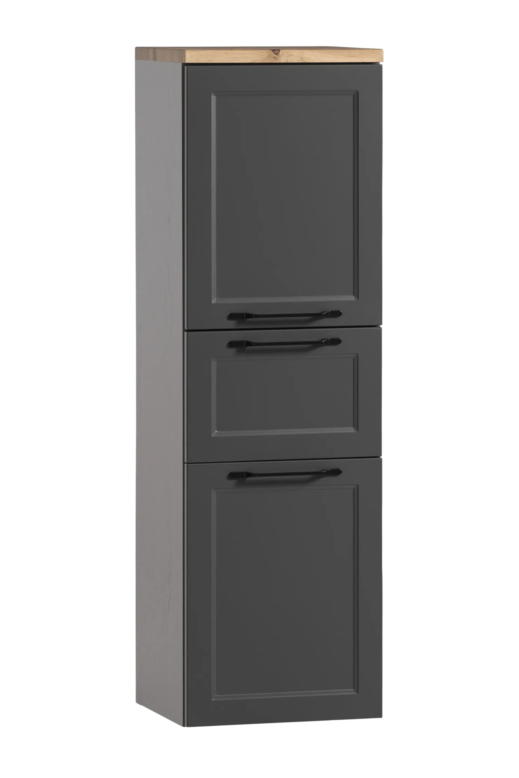 Mittelgroßer Lagerschrank Meran | 40 x 35 x 130 cm | Grau