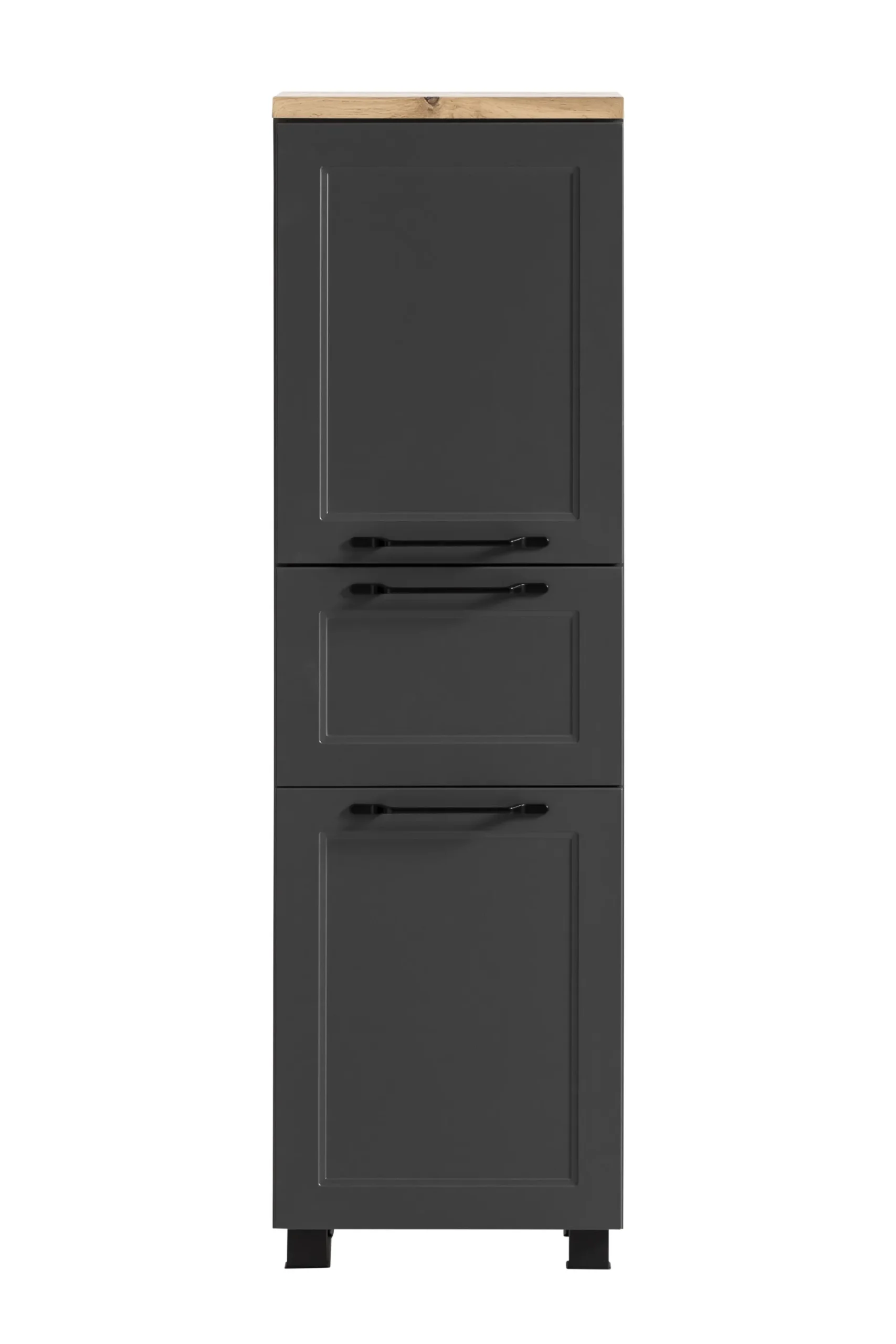 Mittelgroßer Lagerschrank Meran | 40 x 35 x 130 cm | Grau