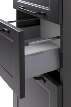 Mittelgroßer Lagerschrank Meran | 40 x 35 x 130 cm | Grau