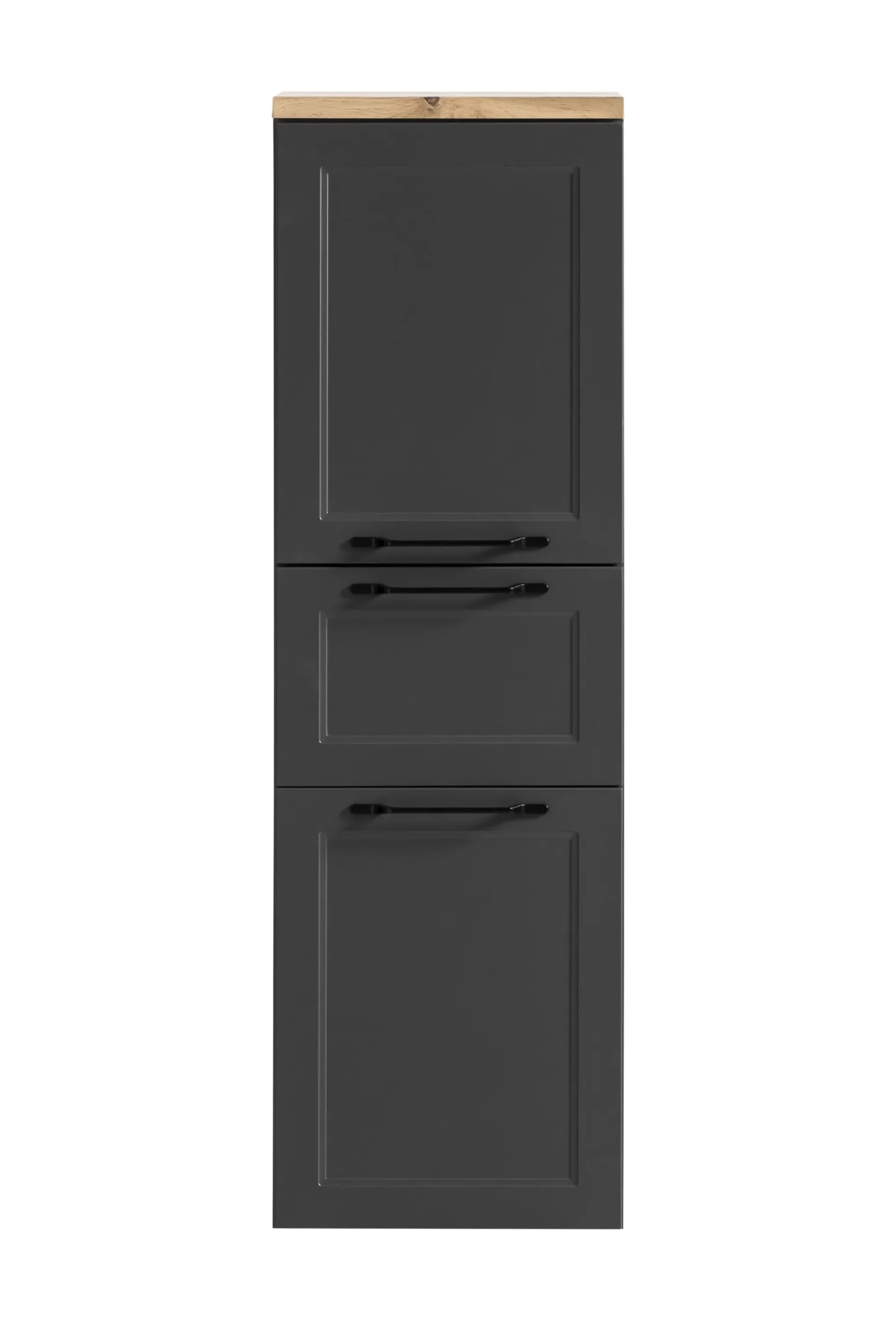 Mittelgroßer Lagerschrank Meran | 40 x 35 x 130 cm | Grau
