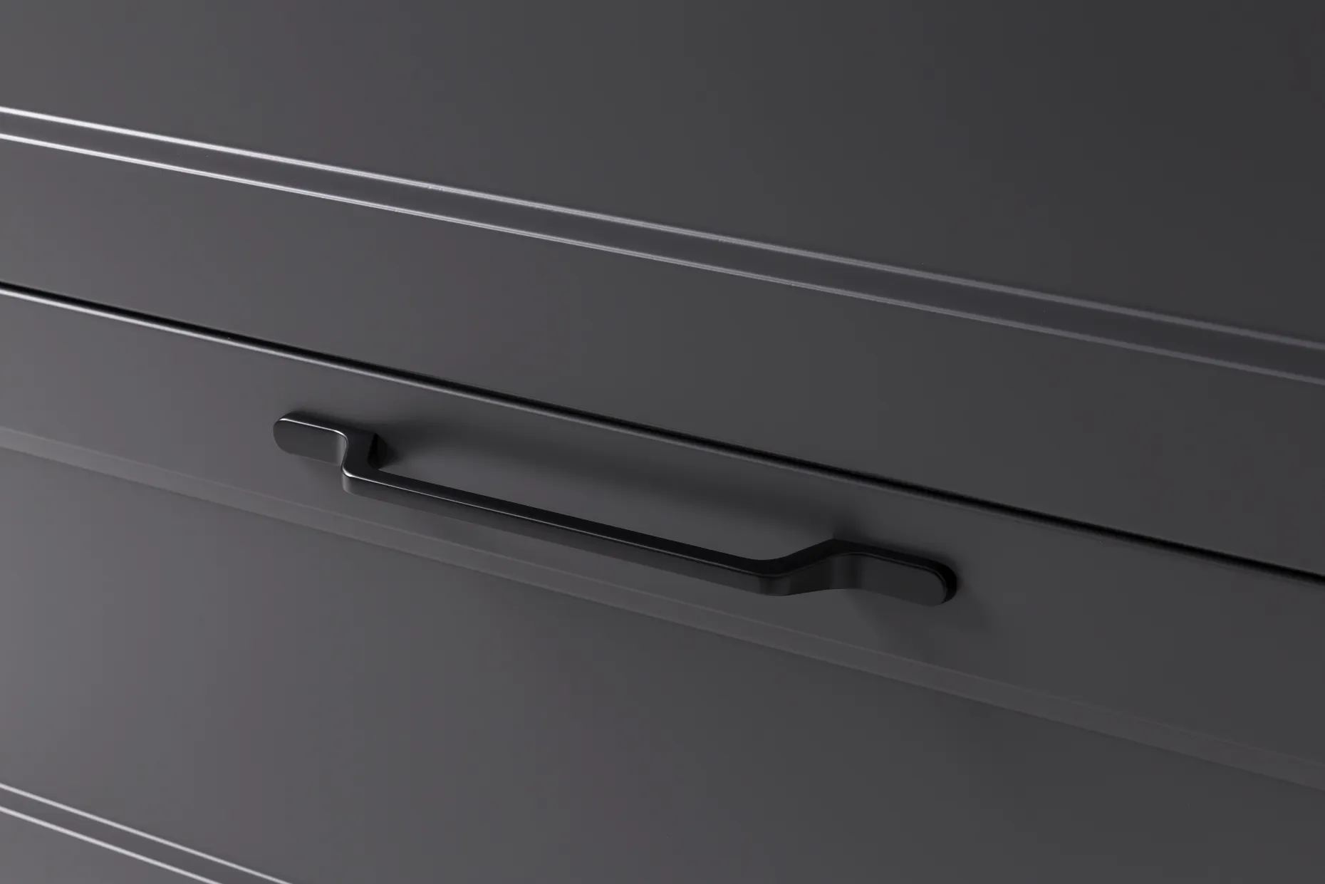 Mittelgroßer Lagerschrank Meran | 40 x 35 x 130 cm | Grau