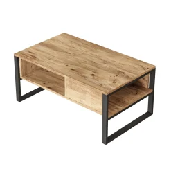 Emob ML34 Couchtisch | 100 % MELAMIN | Atlantische Kiefer