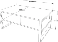 Emob ML34 Couchtisch | 100 % MELAMIN | Silber