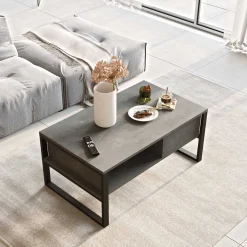 Emob ML34 Couchtisch | 100 % MELAMIN | Silber