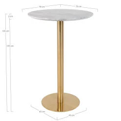 House Nordic Moderner Bozener Stehtisch - er Marmor und Messing