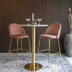 House Nordic Moderner Bozener Stehtisch - er Marmor und Messing