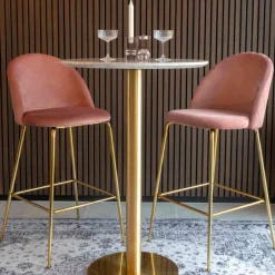 House Nordic Moderner Bozener Stehtisch - er Marmor und Messing