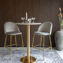 House Nordic Moderner Bozener Stehtisch - er Marmor und Messing
