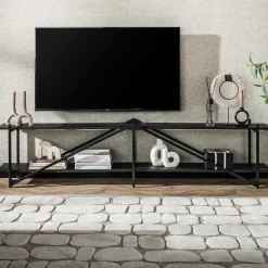 Moderner TV-Schrank 220cm XL Piega in Grau