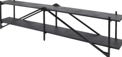 Moderner TV-Schrank 220cm XL Piega in Grau