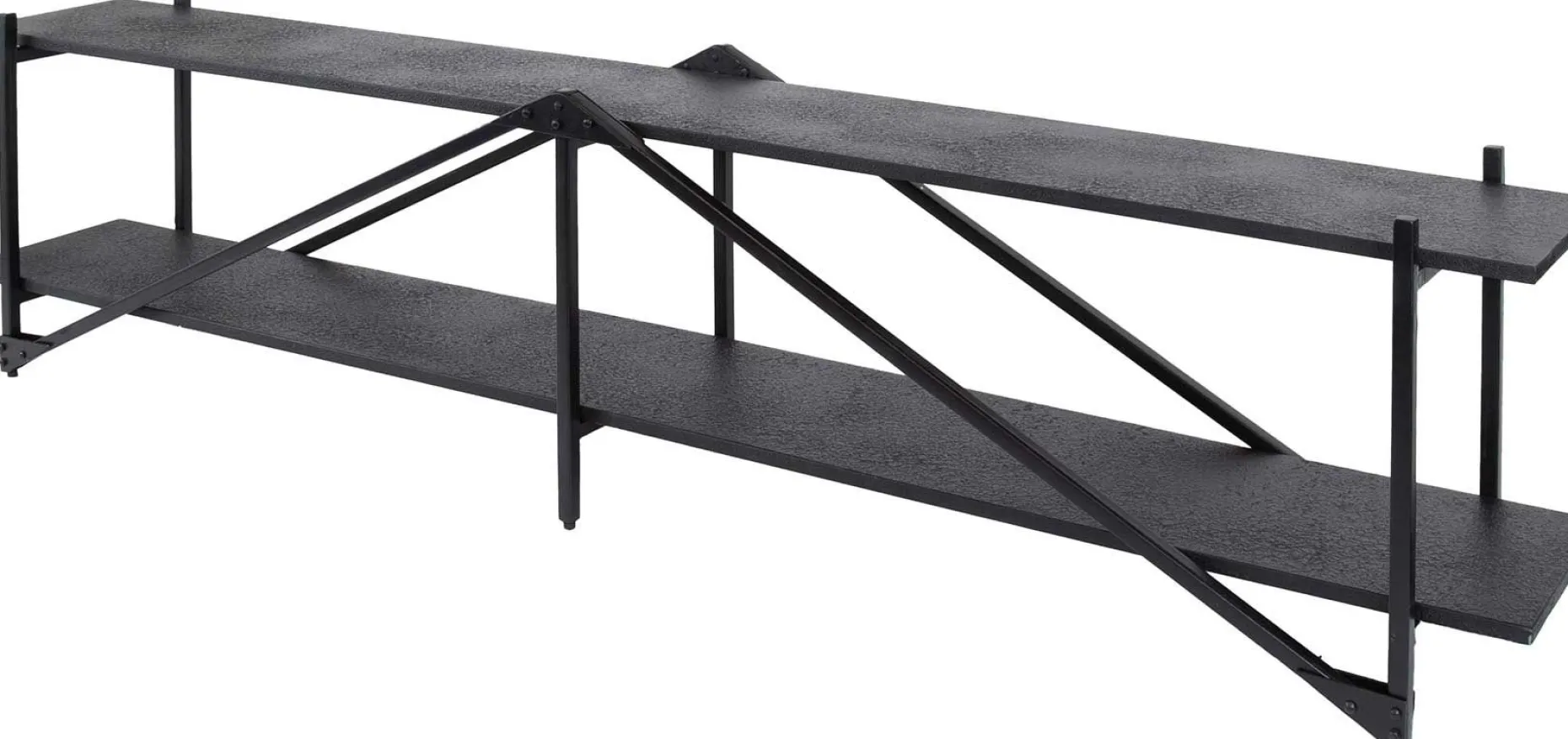 Moderner TV-Schrank 220cm XL Piega in Grau
