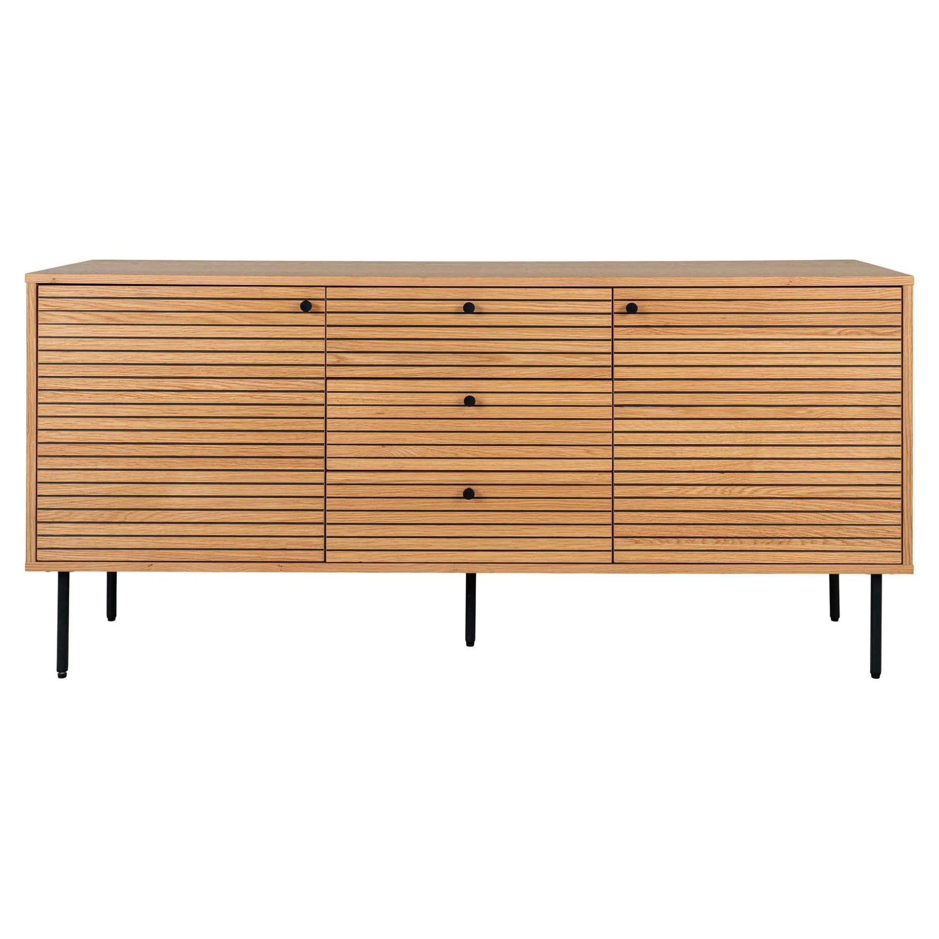 Modernes Kyoto Eichen-Sideboard mit 3 Schubladen