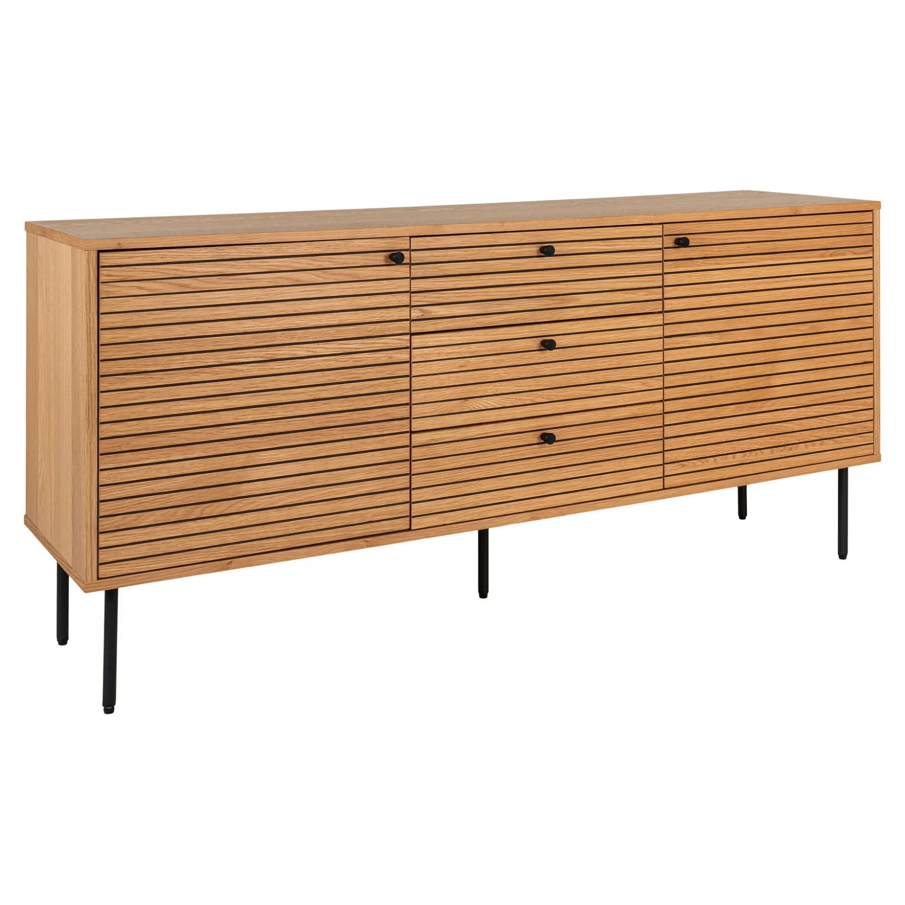 Modernes Kyoto Eichen-Sideboard mit 3 Schubladen