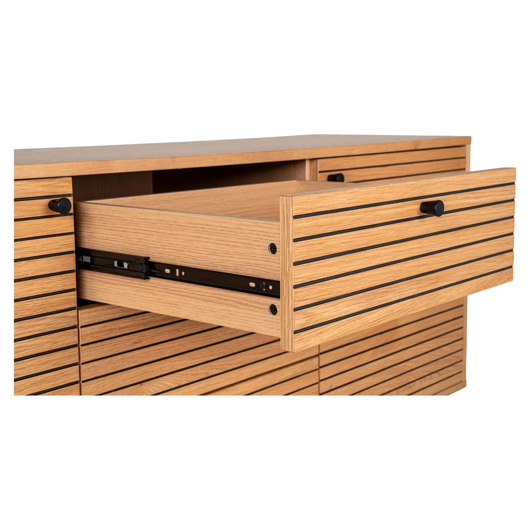Modernes Kyoto Eichen-Sideboard mit 3 Schubladen