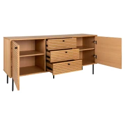 Modernes Kyoto Eichen-Sideboard mit 3 Schubladen