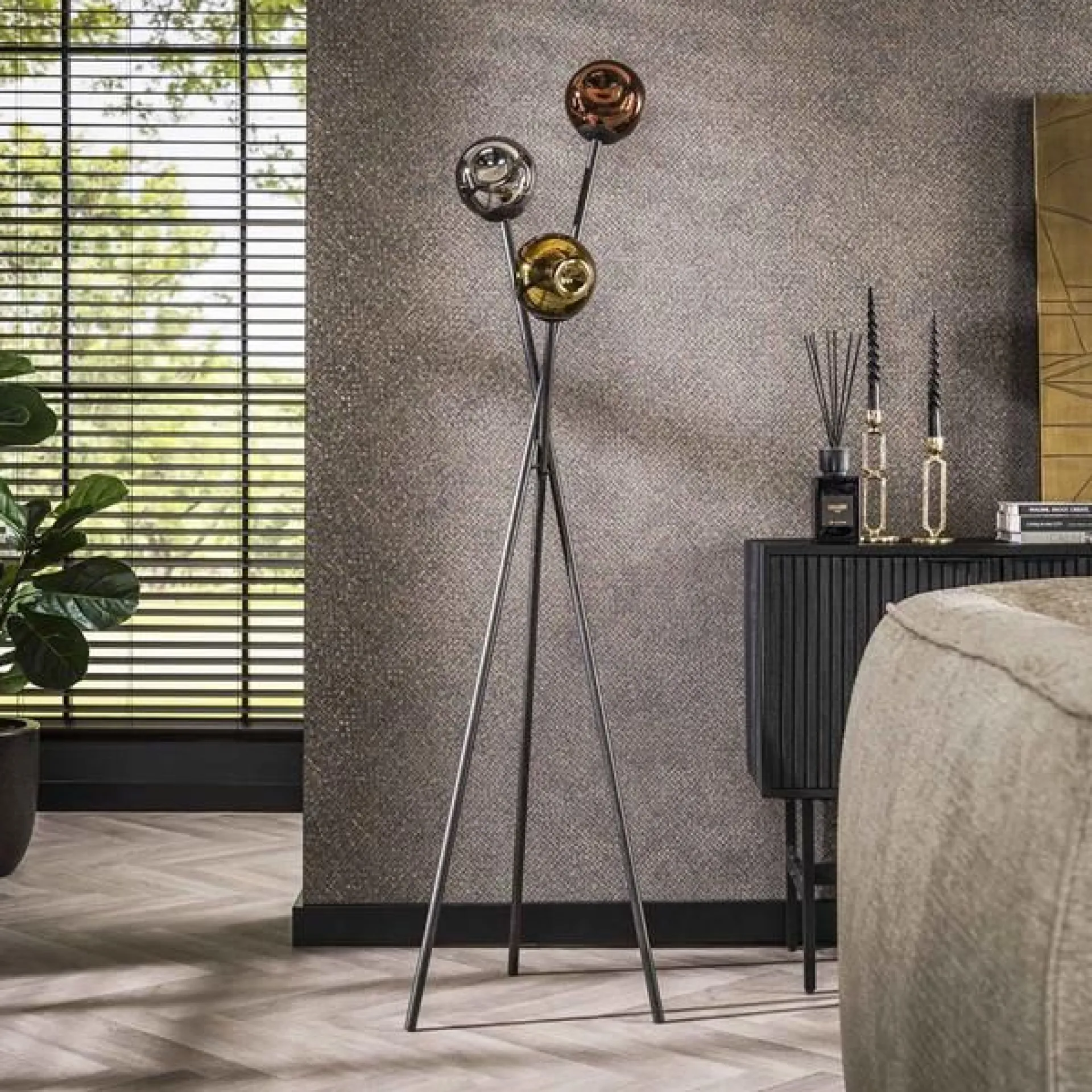 Emob MollieStehlampe -chrom/gold/kupfer
