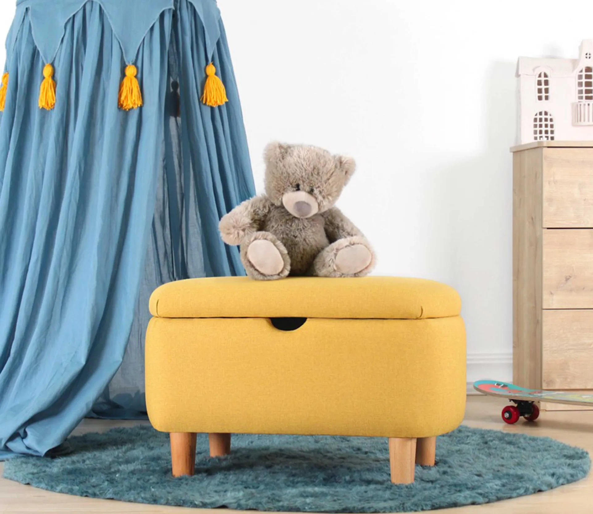 Kinder Emob Moouv C Sitzpuff | 50 % BAUMWOLLE / 50 % SAMT |