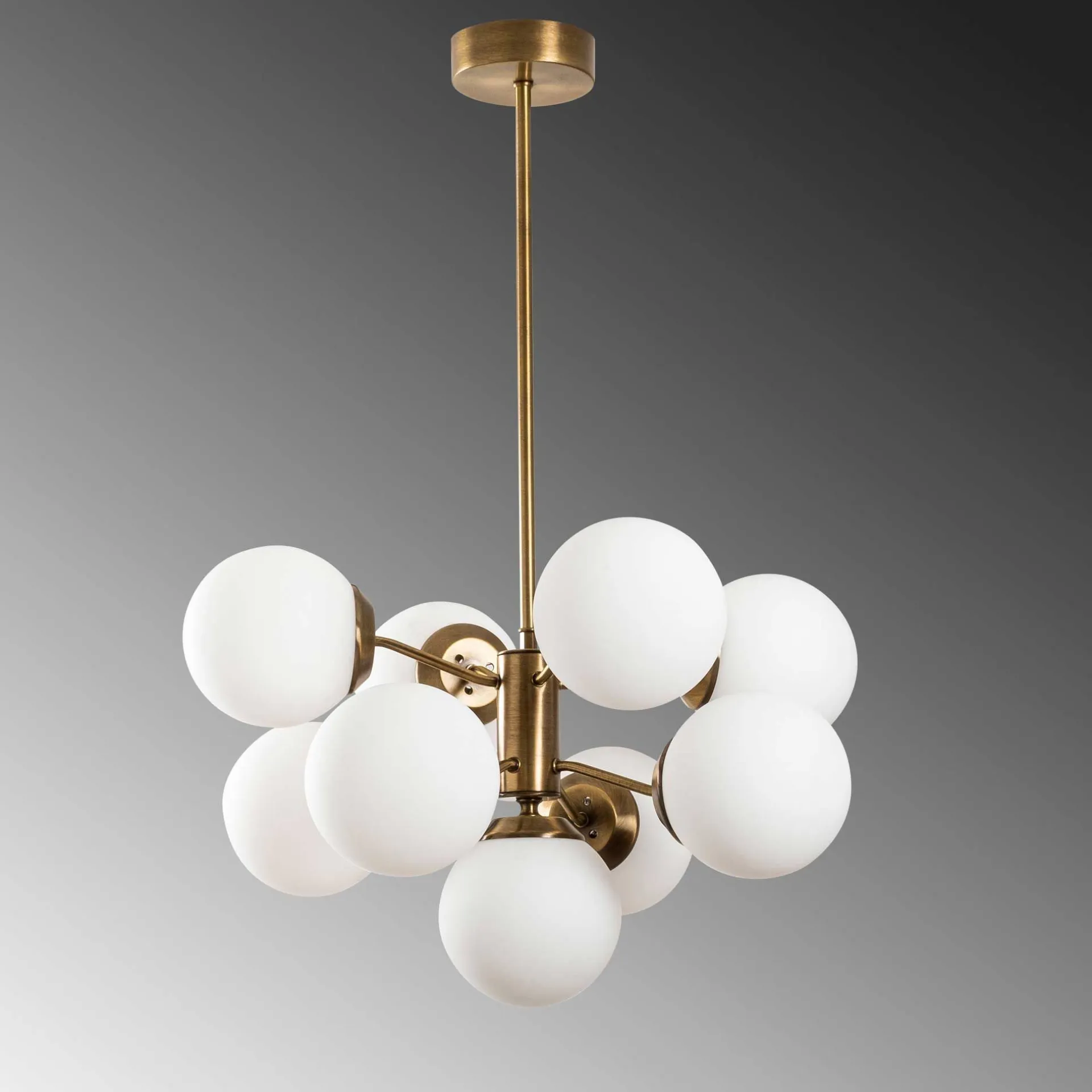Emob Mudoni Kronleuchter | METALLGEHÄUSE | Vintage, Weiß