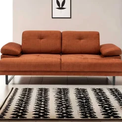 Emob Mustang 2-Sitzer-Schlafsofa | BUCHENHOLZ / SPANPLATTE | Orange