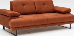 Emob Mustang 2-Sitzer-Schlafsofa | BUCHENHOLZ / SPANPLATTE | Orange