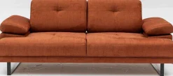 Emob Mustang 2-Sitzer-Schlafsofa | BUCHENHOLZ / SPANPLATTE | Orange