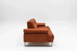 Emob Mustang 3-Sitzer-Schlafsofa | BUCHENHOLZ / SPANPLATTE | Orange