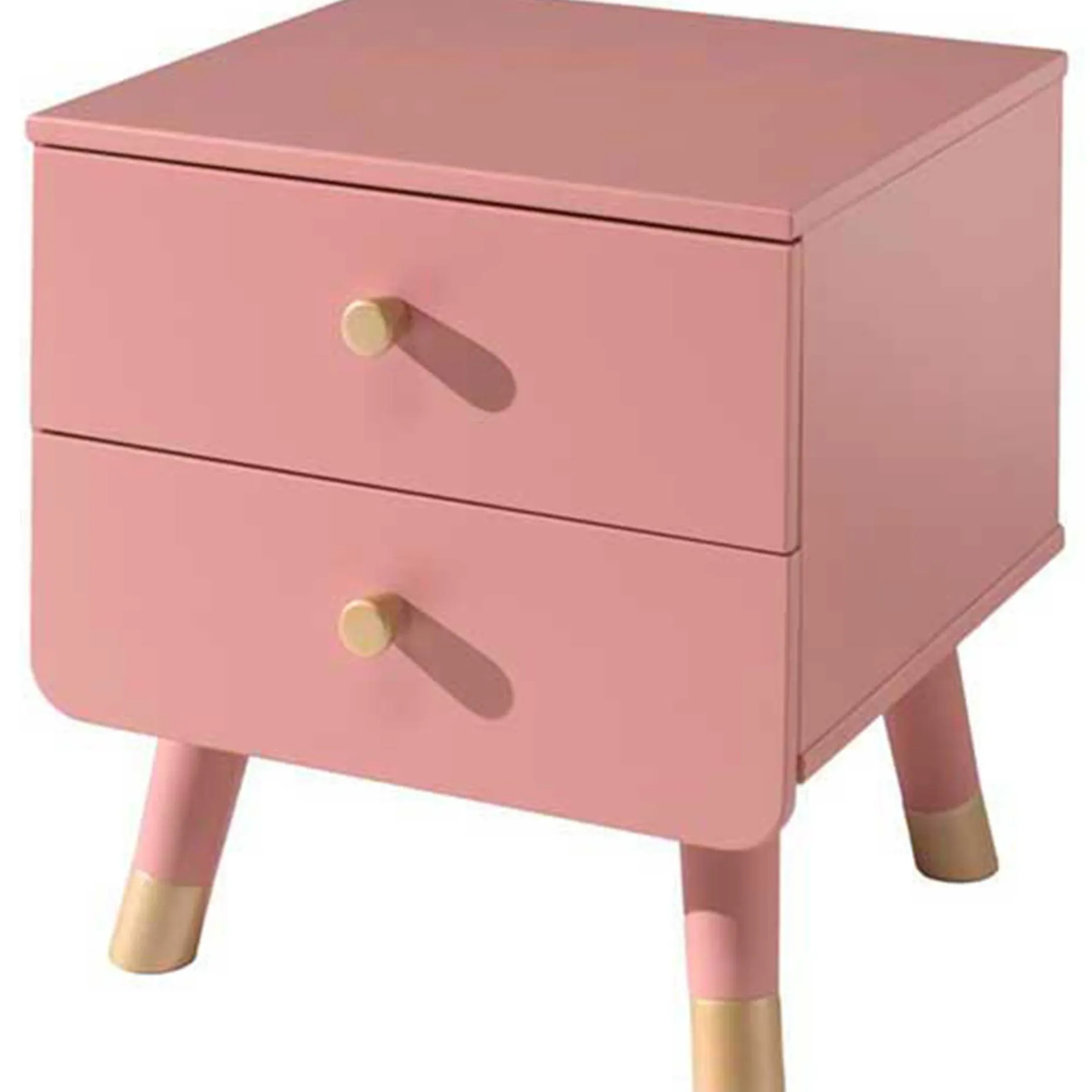 Nachttisch Billy retro 2 Schubladen - rosa