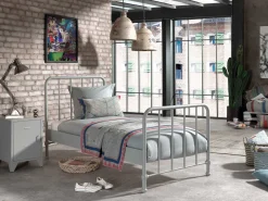 Nachttisch Bronxx Metall 40x60 - matt grau
