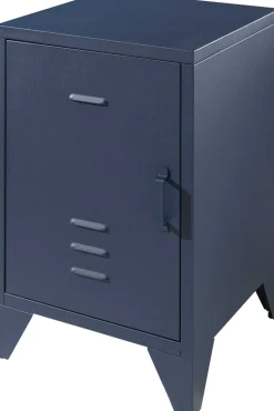 Nachttisch Bronxx Metall 40x60 - matt blau denim