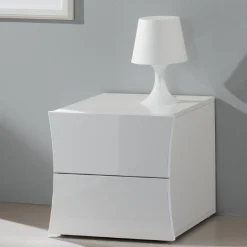 Nachttisch Fonte | 50 x 40 x 41,3 cm | High Gloss White