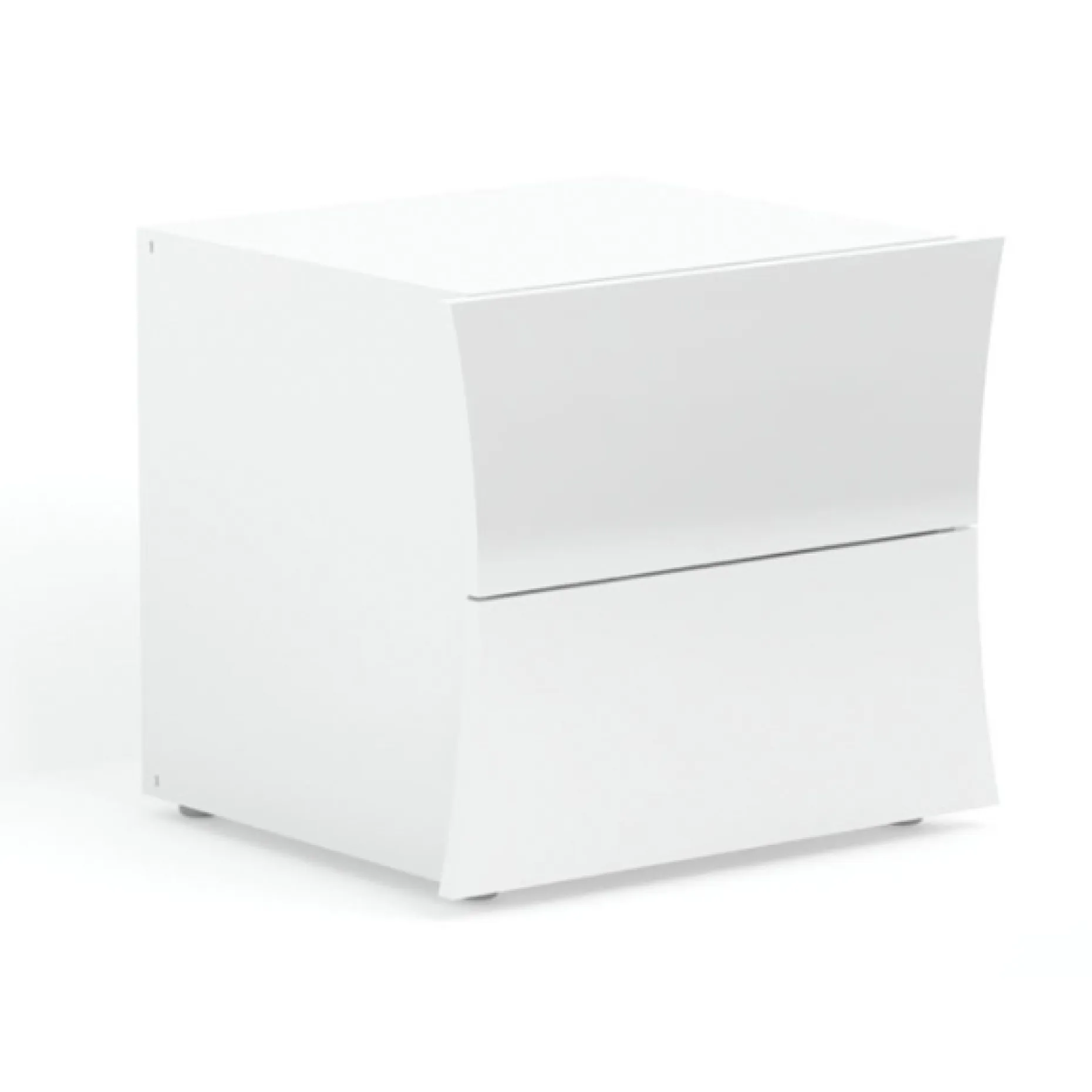 Nachttisch Fonte | 50 x 40 x 41,3 cm | High Gloss White