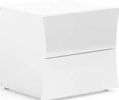 Nachttisch Fonte | 50 x 40 x 41,3 cm | High Gloss White