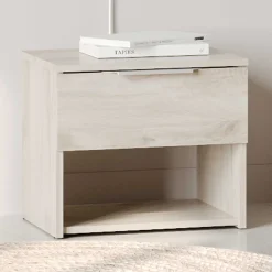 Nachttisch Micheline - 44x37x38cm - mit Schublade - Eiche Dekor