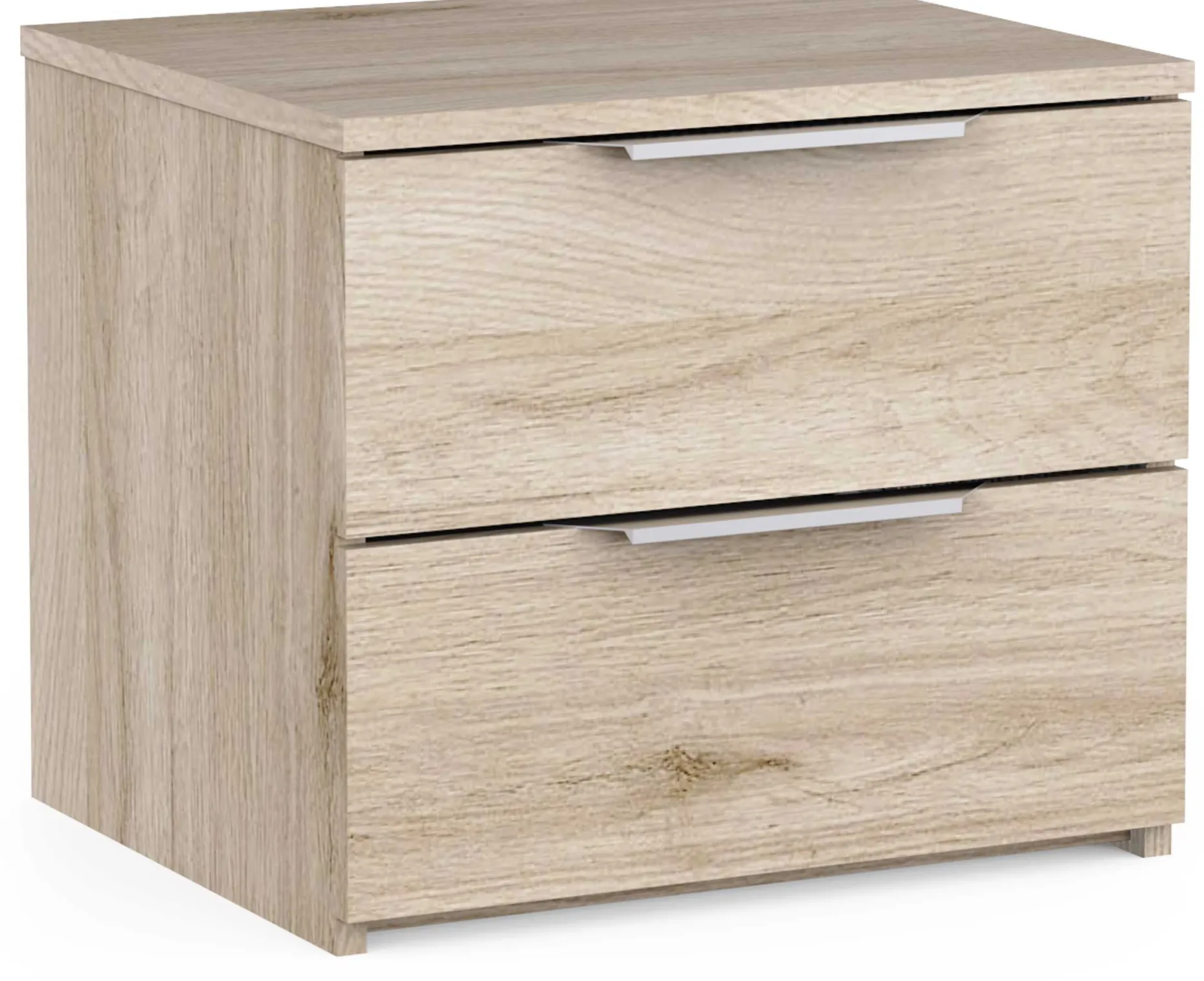 Nachttisch Spectre - 44x37x38cm - 2 Schubladen - Eiche Dekor