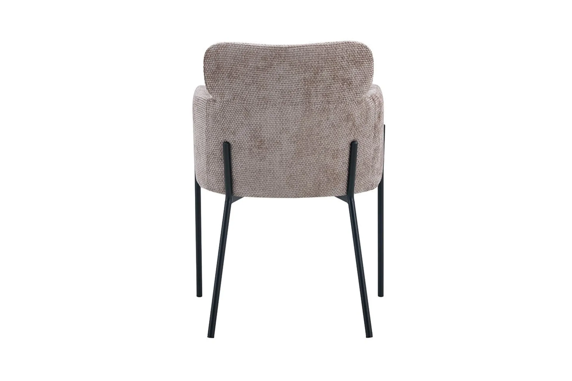 Rousseau Naomi Fabric Dining Chair Sand | Metallbeine | 83 x 60,5 x 60 cm