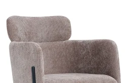 Rousseau Naomi Fabric Dining Chair Sand | Metallbeine | 83 x 60,5 x 60 cm