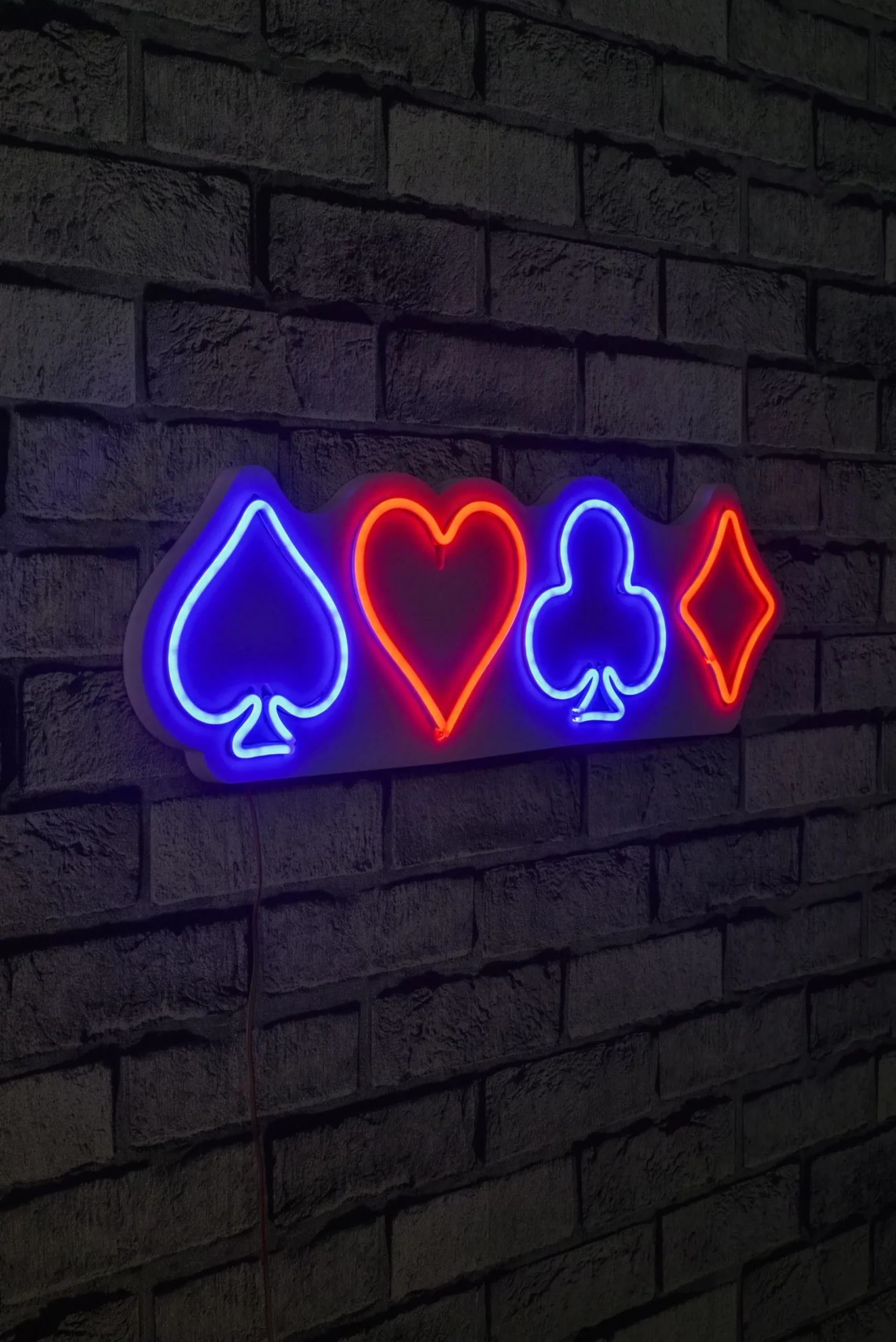 Emob Neon Graph Dekorative LED-Beleuchtung aus Kunststoff | Mehrfarbig | 57 x 17 x 2 cm