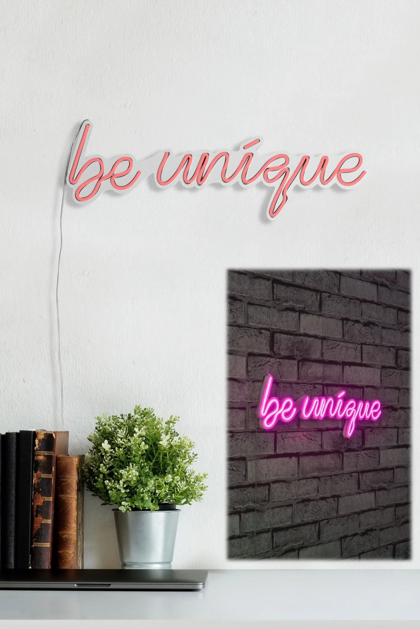 Emob Neon Graph Dekorative LED-Beleuchtung aus Kunststoff | | 49 x 17 x 2 cm