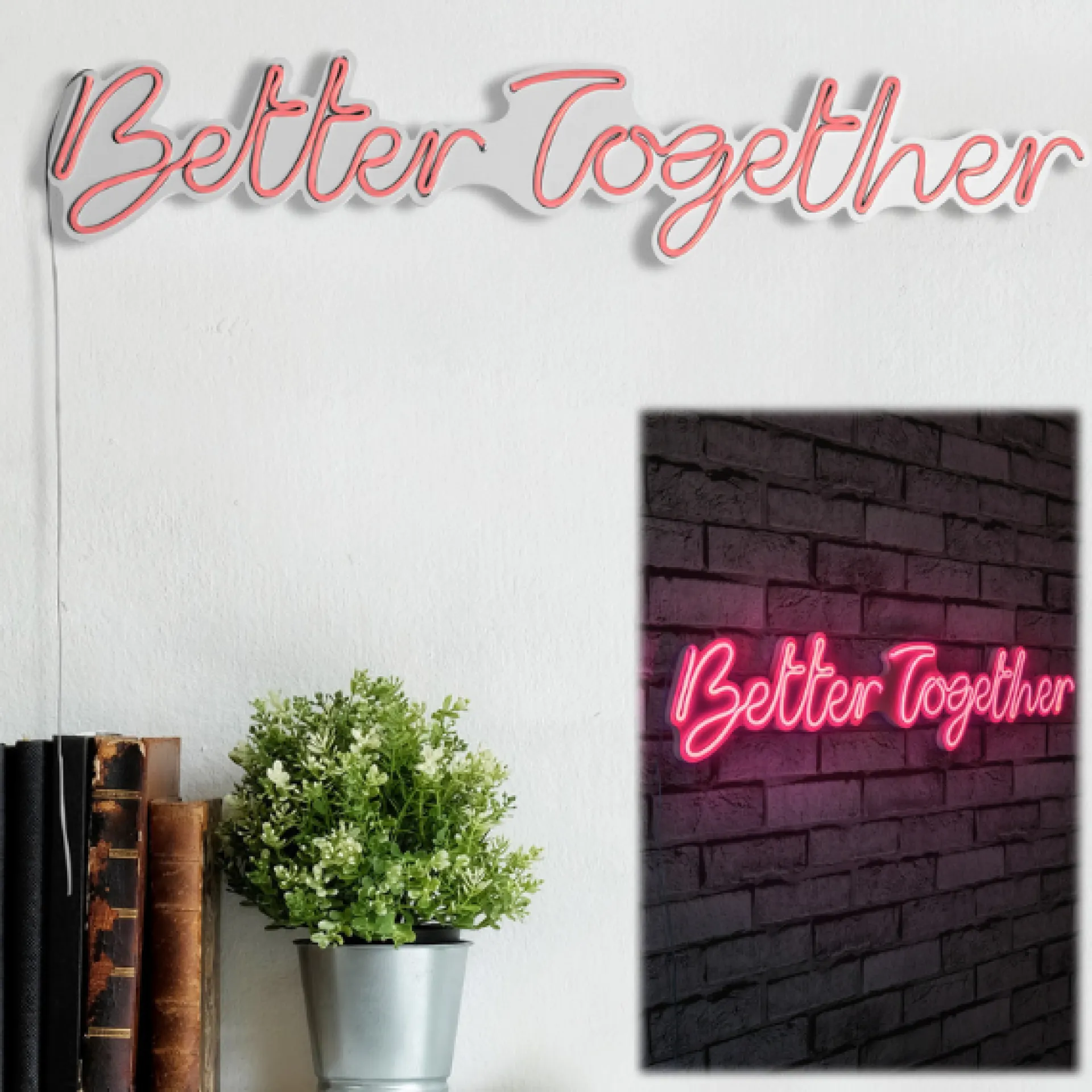 Emob Neon Graph Dekorative LED-Beleuchtung aus Kunststoff | | 84 x 16 x 2 cm